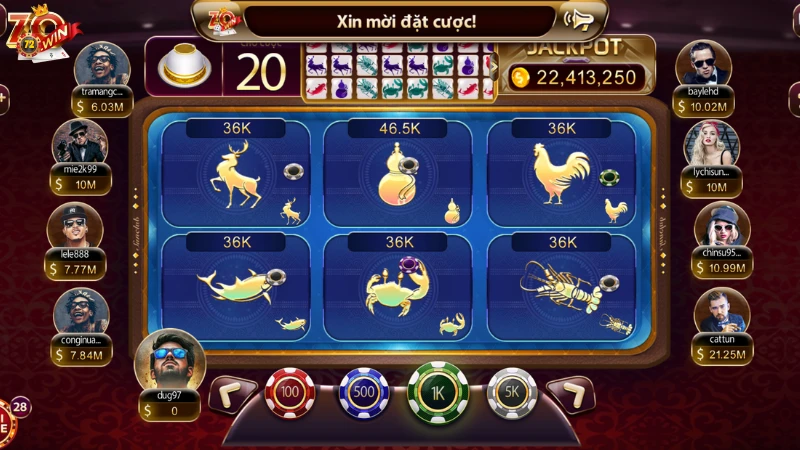 Giới thiệu game bầu cua Zowin